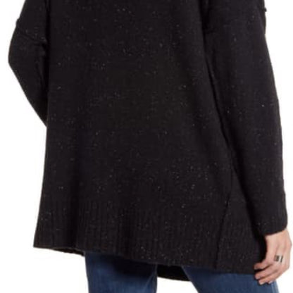 Treasure & Bond OVERSIZED FITS ALL speckled Black Reserve Stitch Cardigan small
