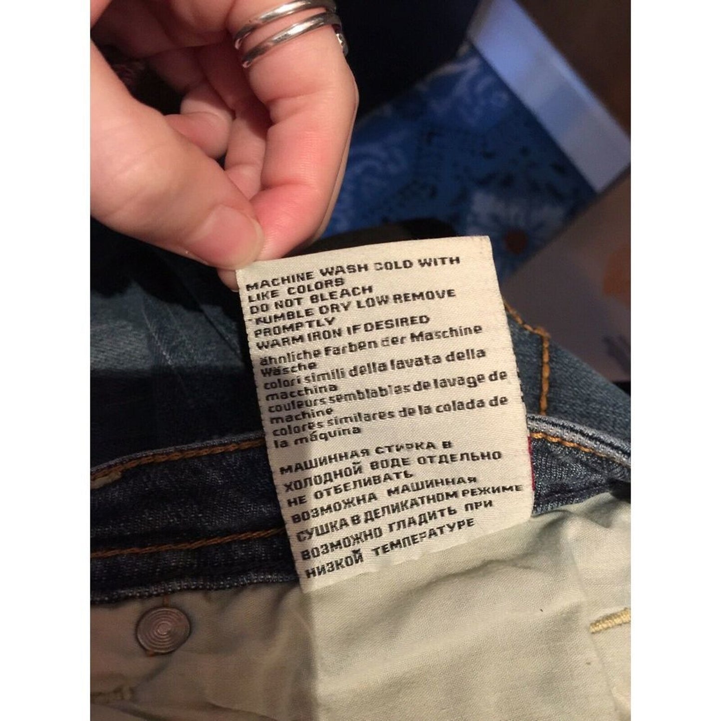 Seven 7 Jeans Flare Leg 11" Rise Medium Wash 32" Waist Embroidery Pockets