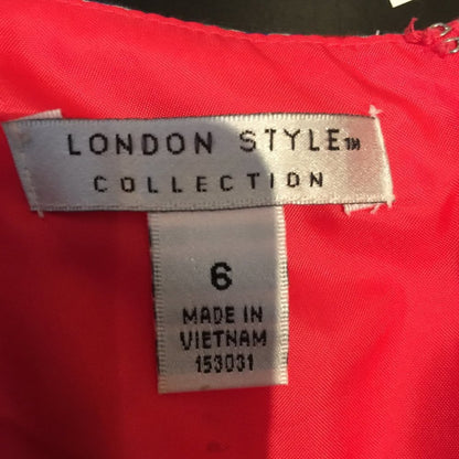 London Style Collection Fit & Flare Dress Knee Length Multicolor Floral Size 6