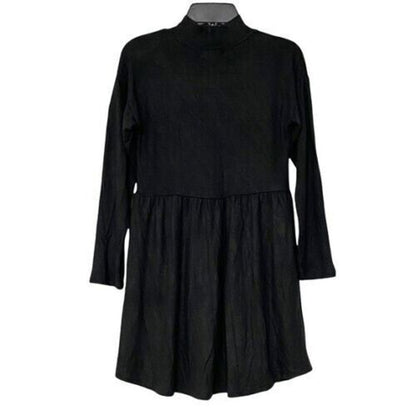 Ten Sixty Sherman Girls Long Sleeve Mock Neck Dress Size Large Dark Grey NWT