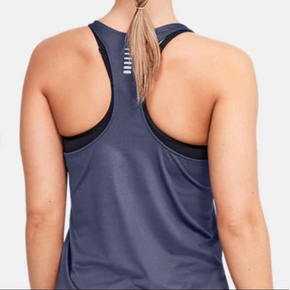 Under Armour UA Qualifier HexDelta Sports Tank Small Activewear Racer Back new
