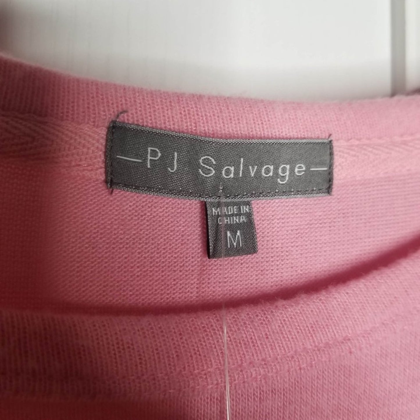 PJ Salvage Long Sleeve Boat Neck T-Shirt Flamingle Graphic-Print Pink Medium