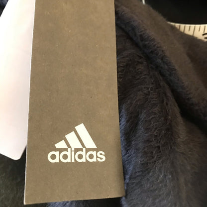 adidas Size Medium Front Pouch Athleticwear Faux Fur Mock Neck Half Zip Pullover