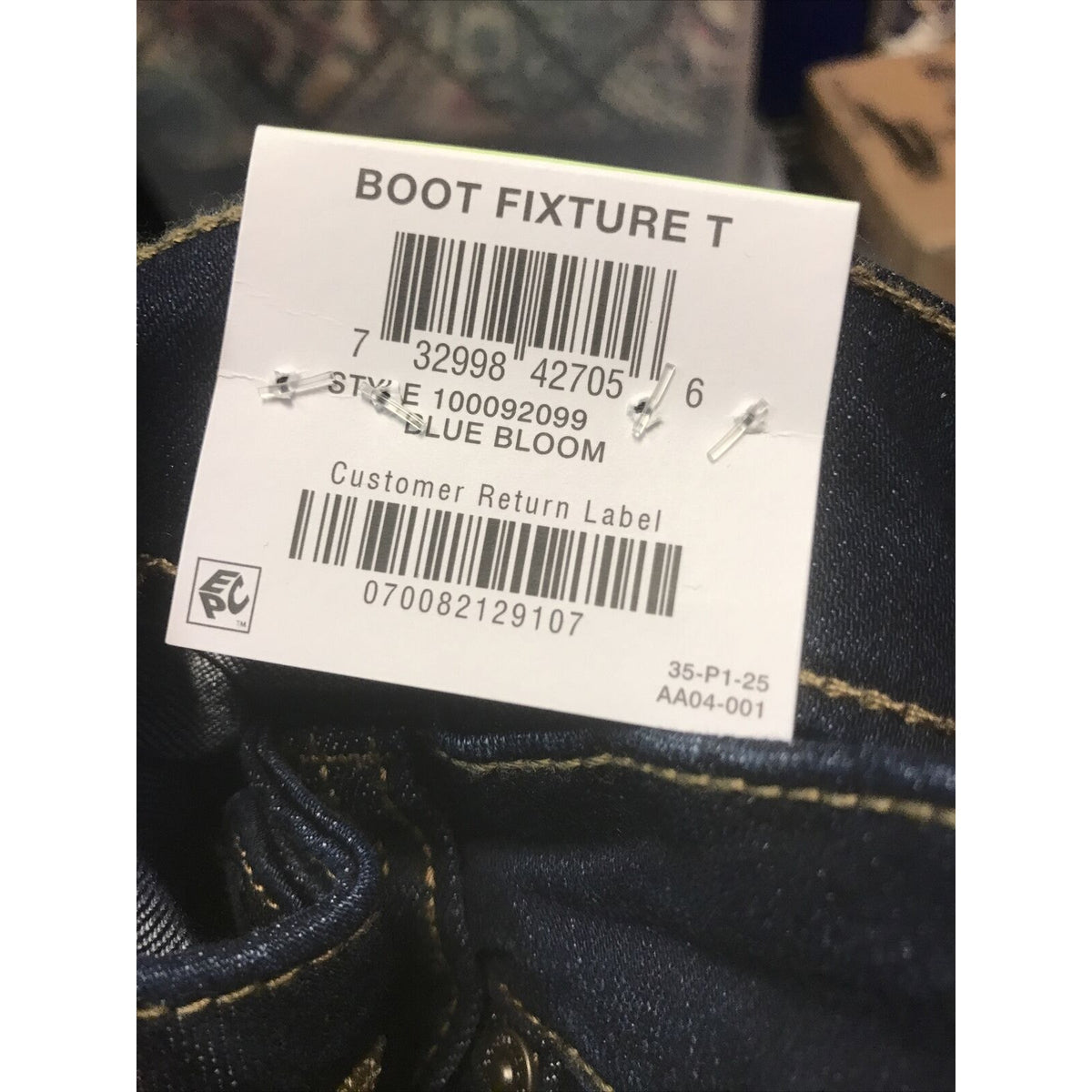Style Co Curvy-Fit Boot-Cut Jeans Created for Macy's Dark Wash Blue Bloom 4