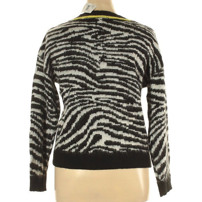 LOVE BY DESIGN NWT Black Zebra Pullover Sweater Long Sleeves XL