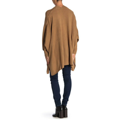RDI Modern Designer Knit Poncho Pullover Long Sleeves V-Neck Medium NWT