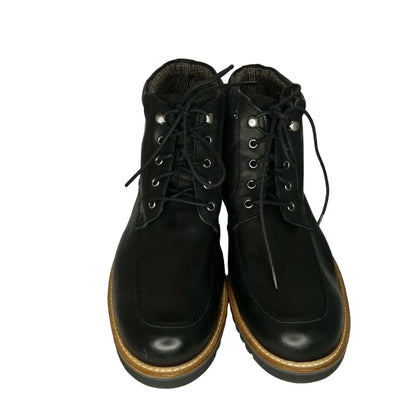 Rockport Marshall Rugged Moc Toe Black Ankle Boots CH2442 Mens Size 12 Wide NEW