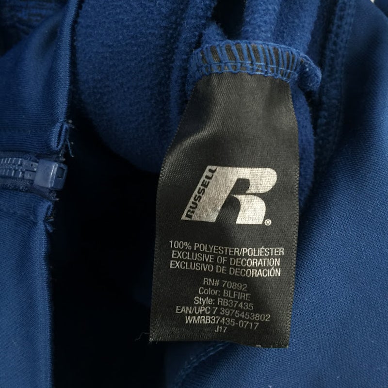 Russell Blue Youth Zip Up Hoodie XL (14-16) Athletic Athletica Long Sleeved