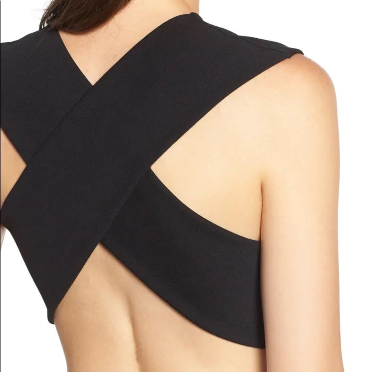 Soprano NEW Black Cross Back Jumpsuit Size Medium