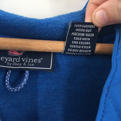 Vineyard Vines Shep & Ian XL Blue long Sleeve Pullover Cotton 1/4 Zip