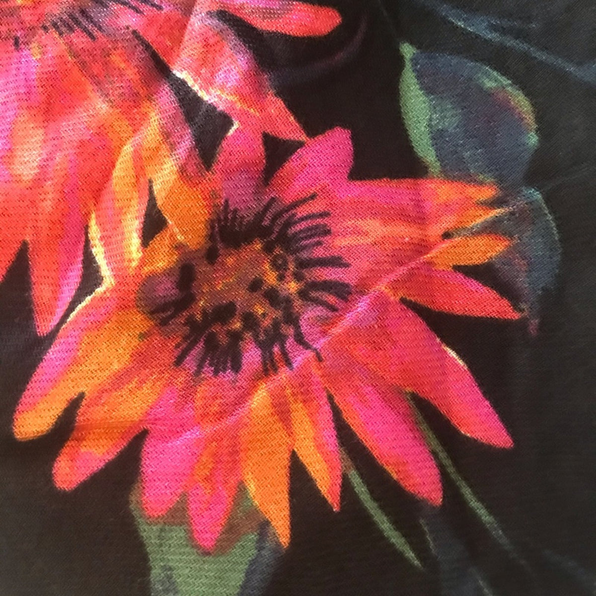 INC Brushed Flowers Pashmina One Size Scarf Black NEW wrap floral