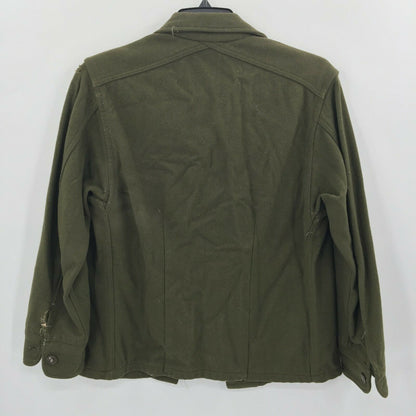 Genuine USA Army Wool Shirts overCoat Jacket Combat Uniform Jacket Olive Small