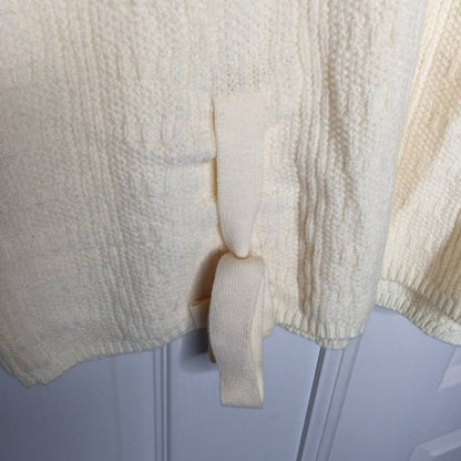 NWT T Tahari Textured Knit Tie Pullover Sweater Size XLarge