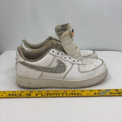 Nike Air Force ! Men's Size 11 No shoestrings white gray