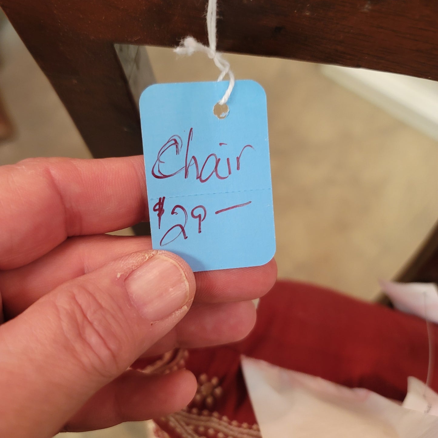 Secondhand Sandies: single chair wood