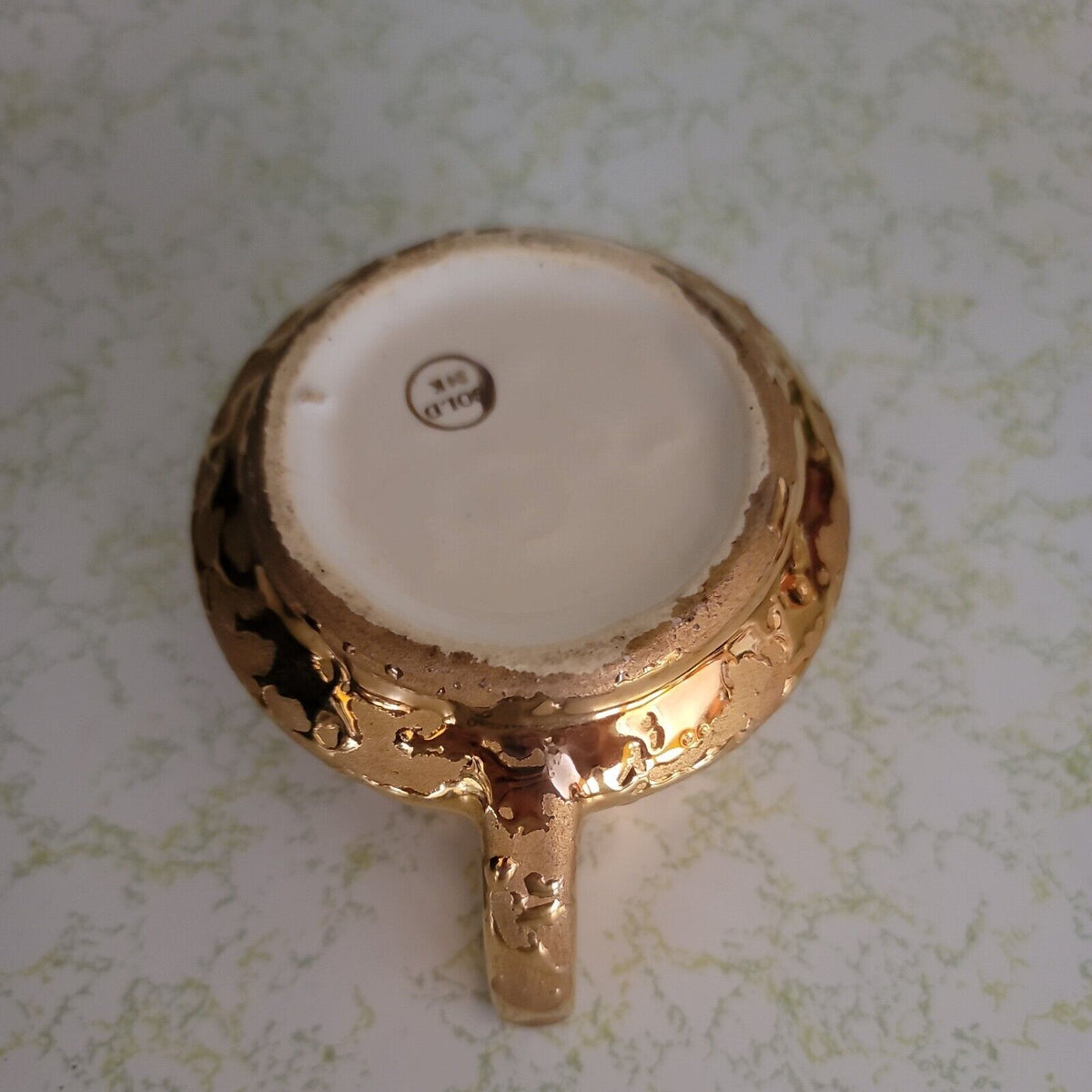 Weeping Bright Gold McCoy USA 24K gold vintage creamer tableware Pitcher