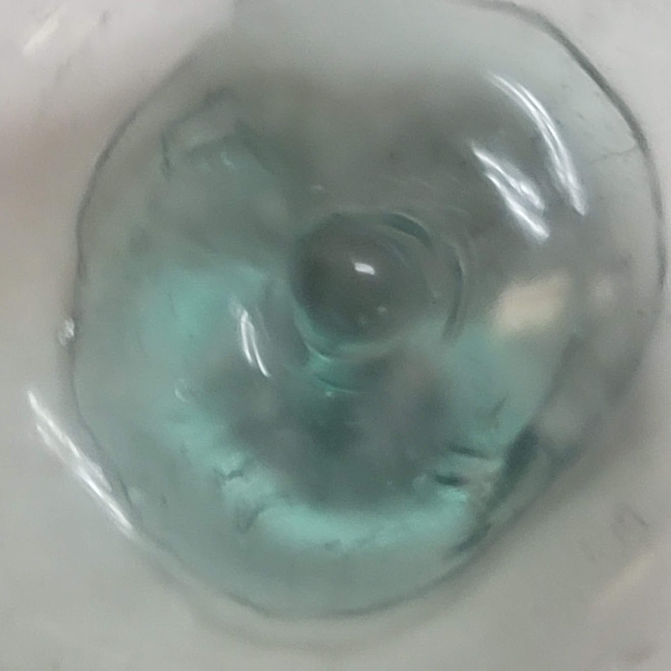 Japanese Handblown Glass ORB Small fishing float Ball Blue Green