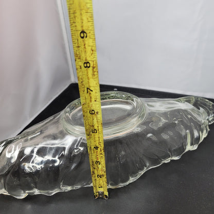 Vintage Jeanette Glass Gondola Centerpiece Oval fruit console bowl serving glass