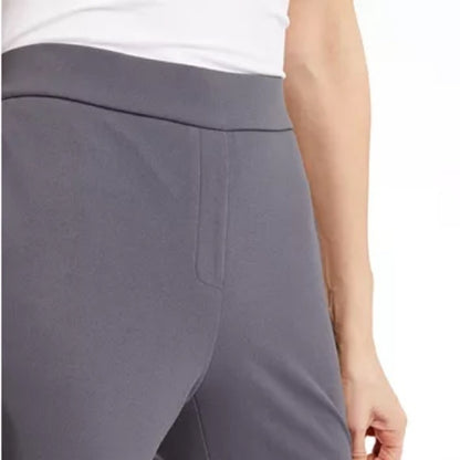 Alfani Tummy Control Slim Leg Grey Pants Size 8 Career Casual