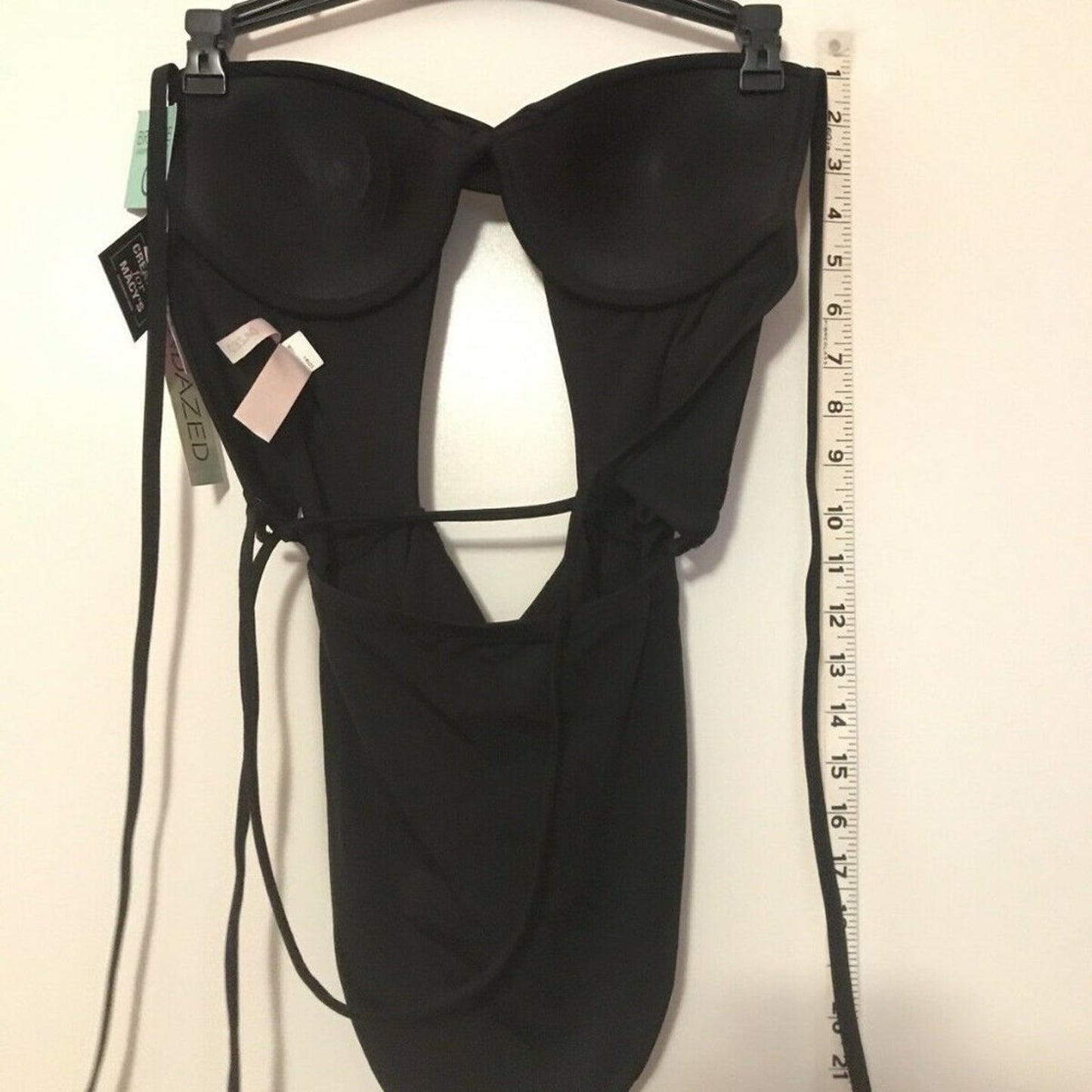Sundazed NEW Willa Twist Black Lace Up One Piece Size 32C