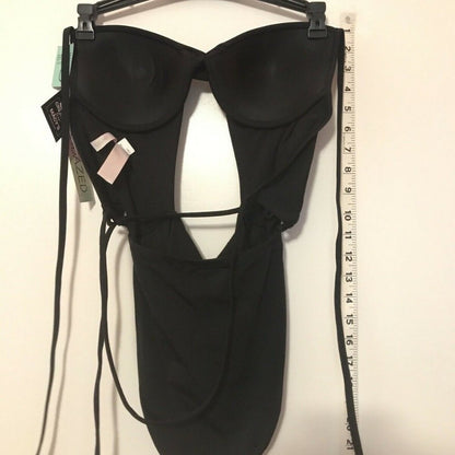 Sundazed NEW Willa Twist Black Lace Up One Piece Size 32C