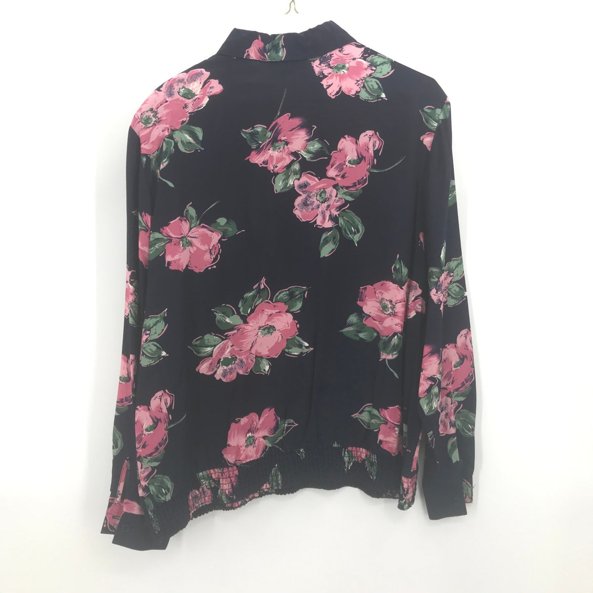 Alfred Dunner Women's Long Sleeves Button Up Shirt Top Floral Print Size 16