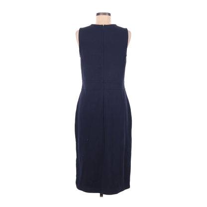 Halogen Casual Dress Size Medium Dark Blue Sleeveless Summer Casual Career