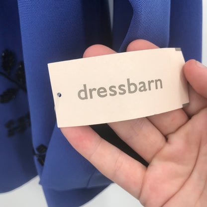 Dressbarn Collection Women's 2 Piece Tank & Beaded Blazer Jacket Blue SZ 14 NWT