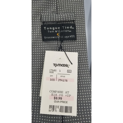 Tongue Tied Tom McLellon Square Knot Design Mens Vintage Neck Tie 60"