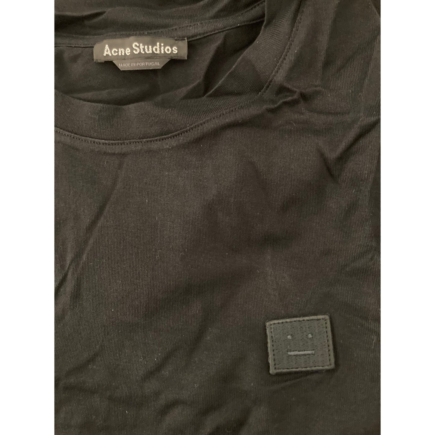 Acne Studios Crew Neck Short Sleeve Tee Shirt Top Sz XS/Extra Small in Black NWT