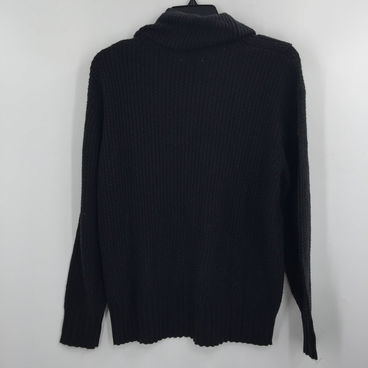 Lush Wool Blend Turtleneck Pullover Sweater Long Sleeve Black Size Small
