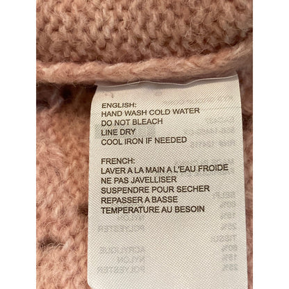 Elodie Pointelle Pullover Crew Neck Sweater Sz Small in Mauve Pink NWT