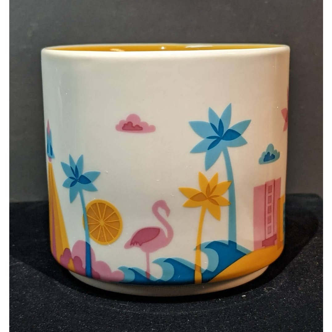 Starbucks Collectible Florida State You Are Here Coffee Mug Flamingo Sunshine