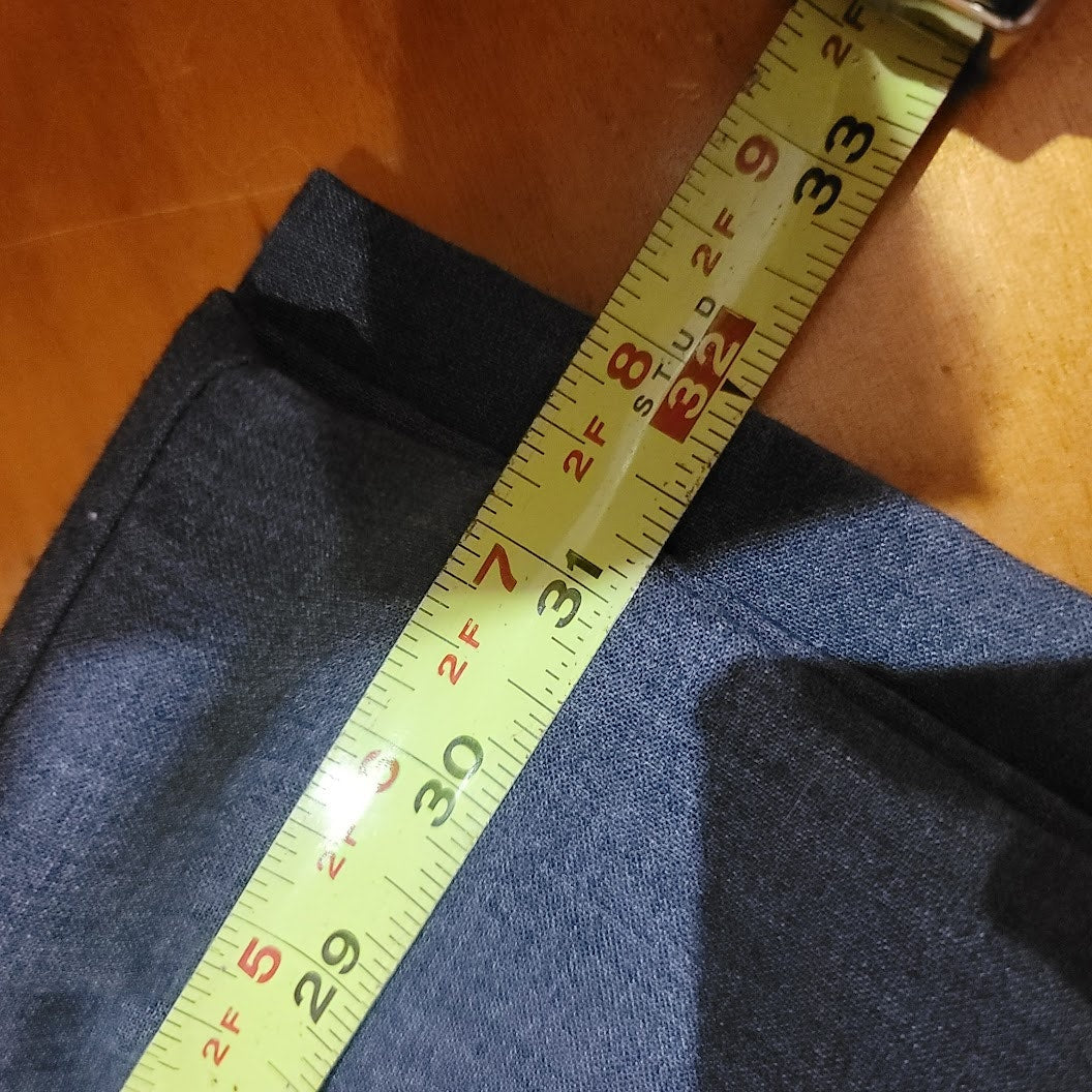 Worthington 1980s Size 8 Gray ultra wide cuffed pants 31" long high waisted