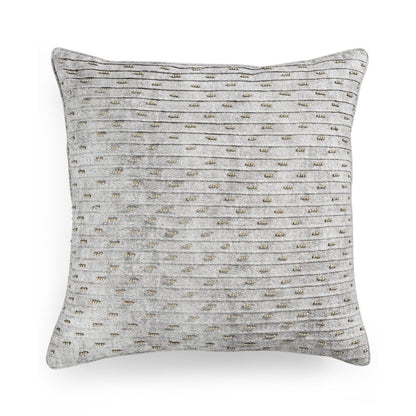 Hotel Collection Eclipse Beaded Texture 20" Square Decorative Pillow NEW gray