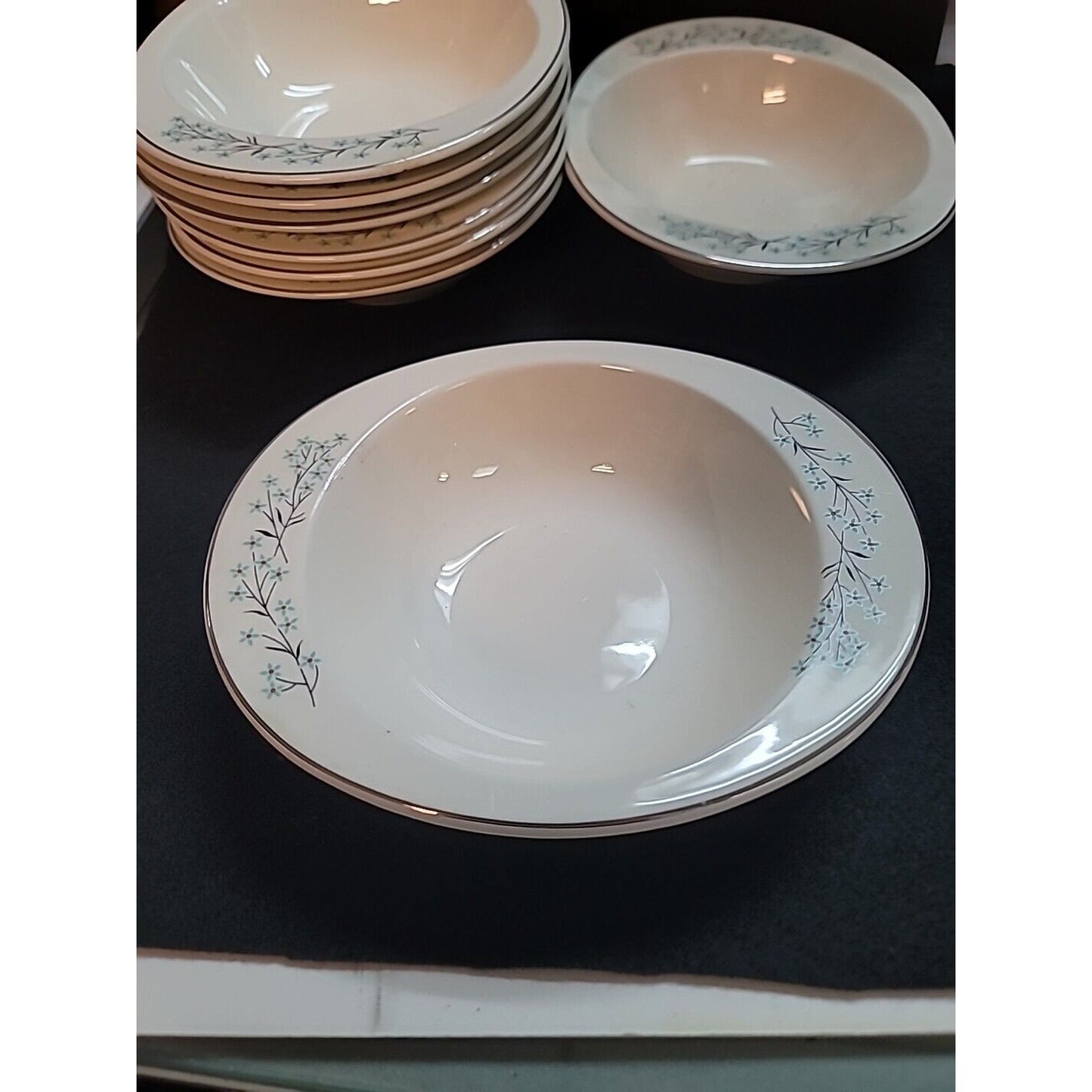 Harmony House Sears #4553 CRESTWOOD SET Of 8 Lugged Cereal Bowls