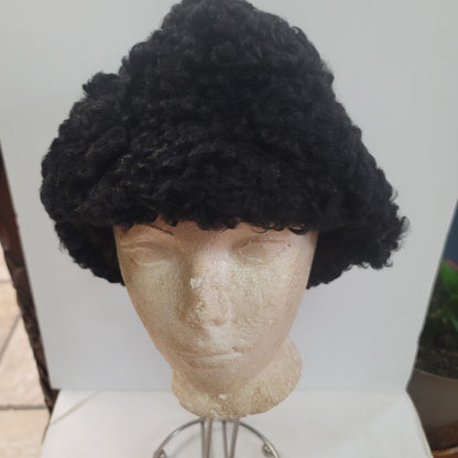 Vintage showbiz theatre costume wig black curly hair stage performance play