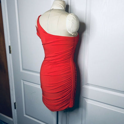 Vintage 80's GUESS by Marciano Janerra Dress Ruched  BODYCON Medium Party