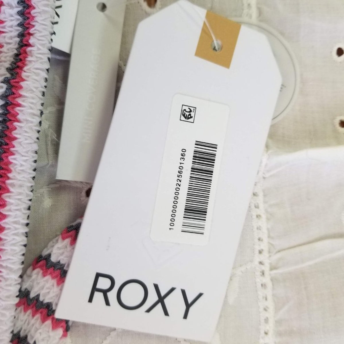 Roxy Juniors' Bikini Bottoms Swimsuit Chasing Love Printed Textured Medium NWT