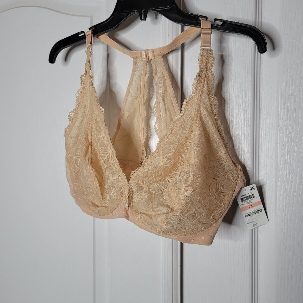 International Concepts Lace Halter-Back Bralette Size 2X