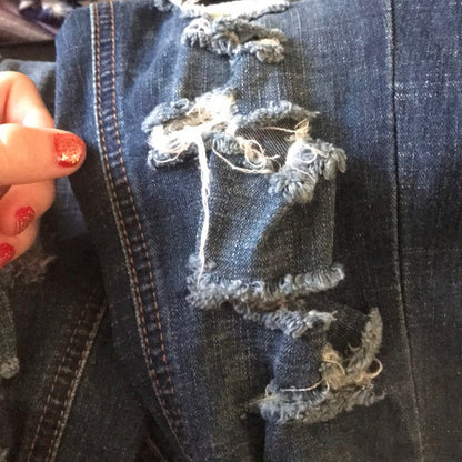 Índigo Rein Juniors Roll Cuff Skinny Blue Jeans Size 3/26WX27L