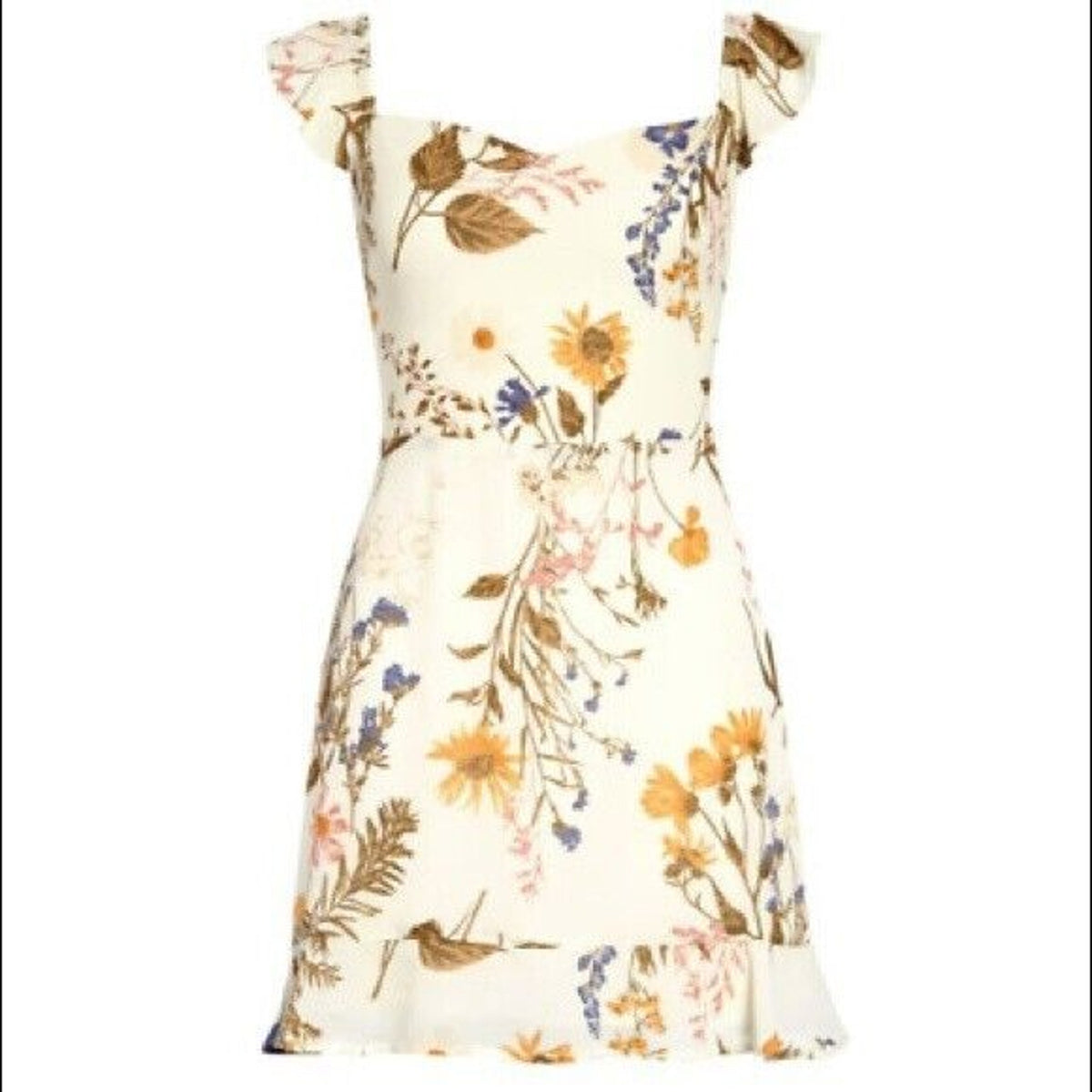 Reformation Binx Floral Frolic Mini Dress Sz 10 Multicolor Floral NWT Sleeveless