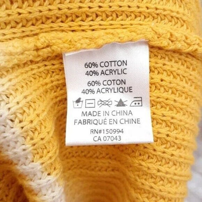 Belle Belldini Gracie Hooded Tie Dye Knit Sweater XL/Extra Large Honey Gold NWT
