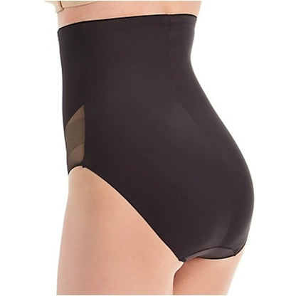 TC Fine Intimates Girl Power Hi Waist Sheer Brief Shapewear Black Panties Medium