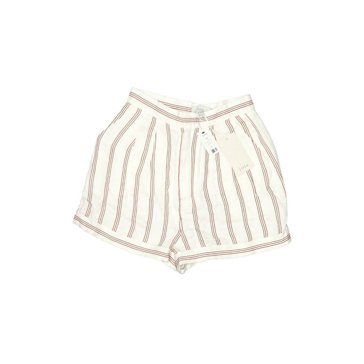 Joie NWT Carvel Striped Shorts High Rise Porcelain White Size 4