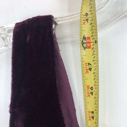 Alfred Angelo Vintage Sleeveless Purple Large/Medium velvet dress Fit Flare Zip
