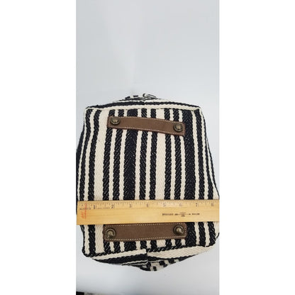 B. The Change striped cotton shoulder bag tote purse soft NWT beachbag