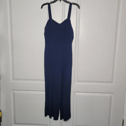 NWT Threads and States Navy Wide Leg Jumpsuit Medium