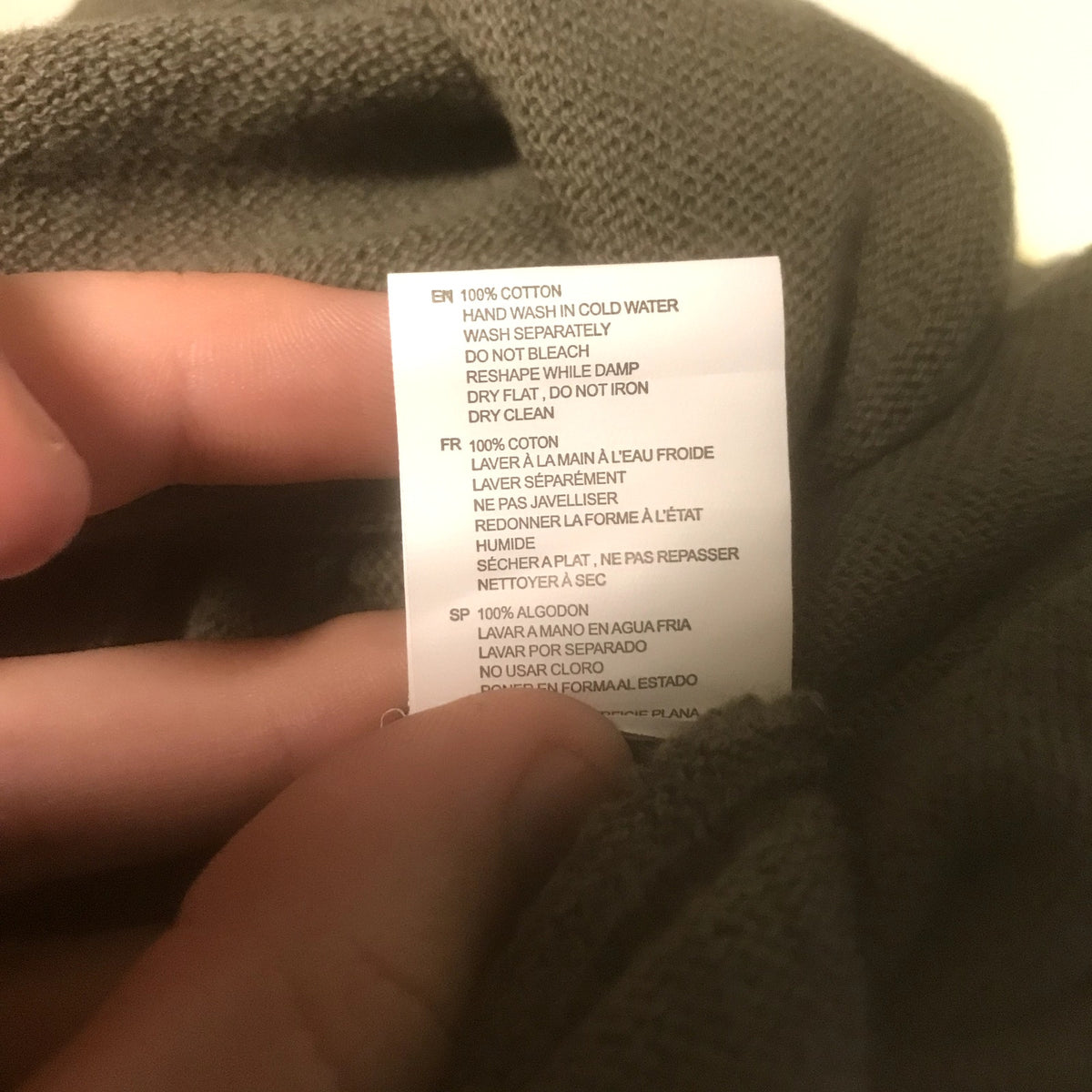 Cloth By Design NWT Oversized Knit Sweater Ribbon Green Stretch Small