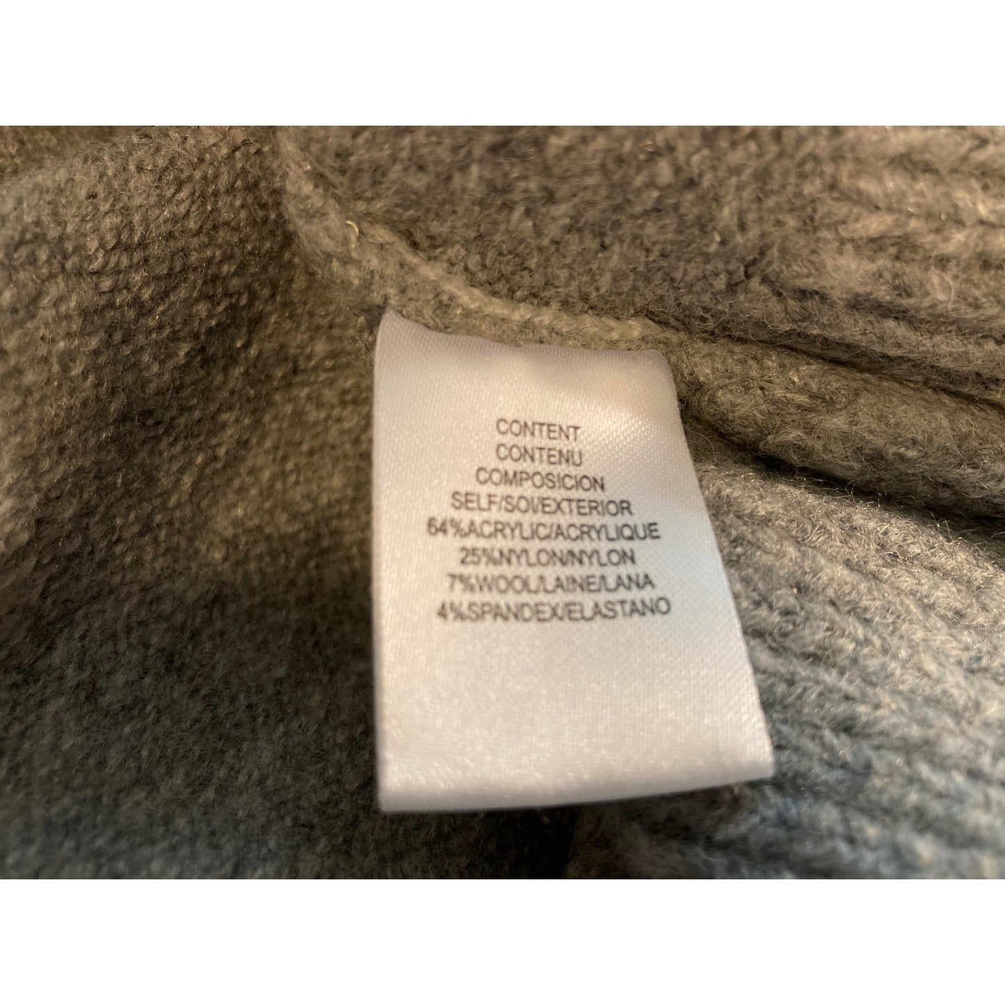 Wayf Tie Front Waist Mock Neck Pullover Sweater Sz XS/Extra Small Light Grey NWT